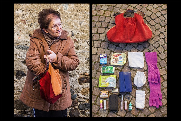 Laura Wilhelm, dal progetto La verit nella borsa di una donna, Gianna, Italia.  Laura Wilhelm.