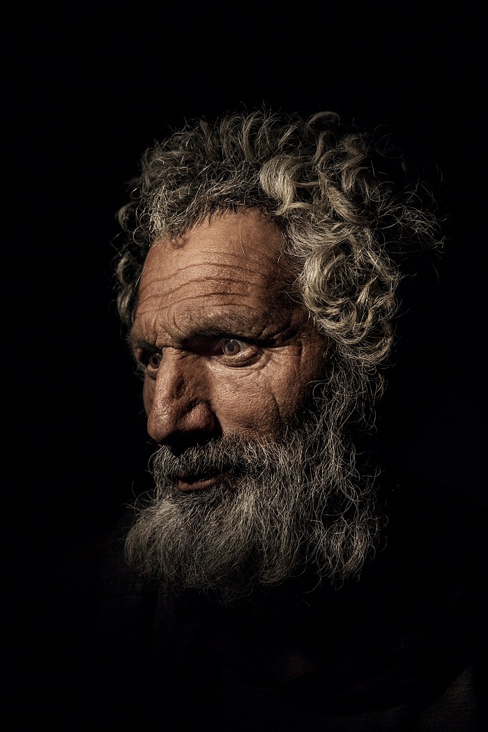 Adam Ferguson, Eza Khan, age 45 and from Herat, stands for a portrait in Kabul, Afghanistan. Eza was born in Iran and was a garment seller, before starting to use Heroin. He has been an addict for fifteen years and has a wife and two children.  Adam Ferguson