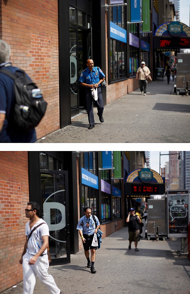 Paul Graham, 8th Avenue & 42nd Street, 17th August 2010, 11.23.03 am, from the  The Present series, 2010.
Courtesy of the Pace/MacGill Gallery, New York; Carlier | Gebauer, Berlin; Anthony Reynolds Gallery, London.